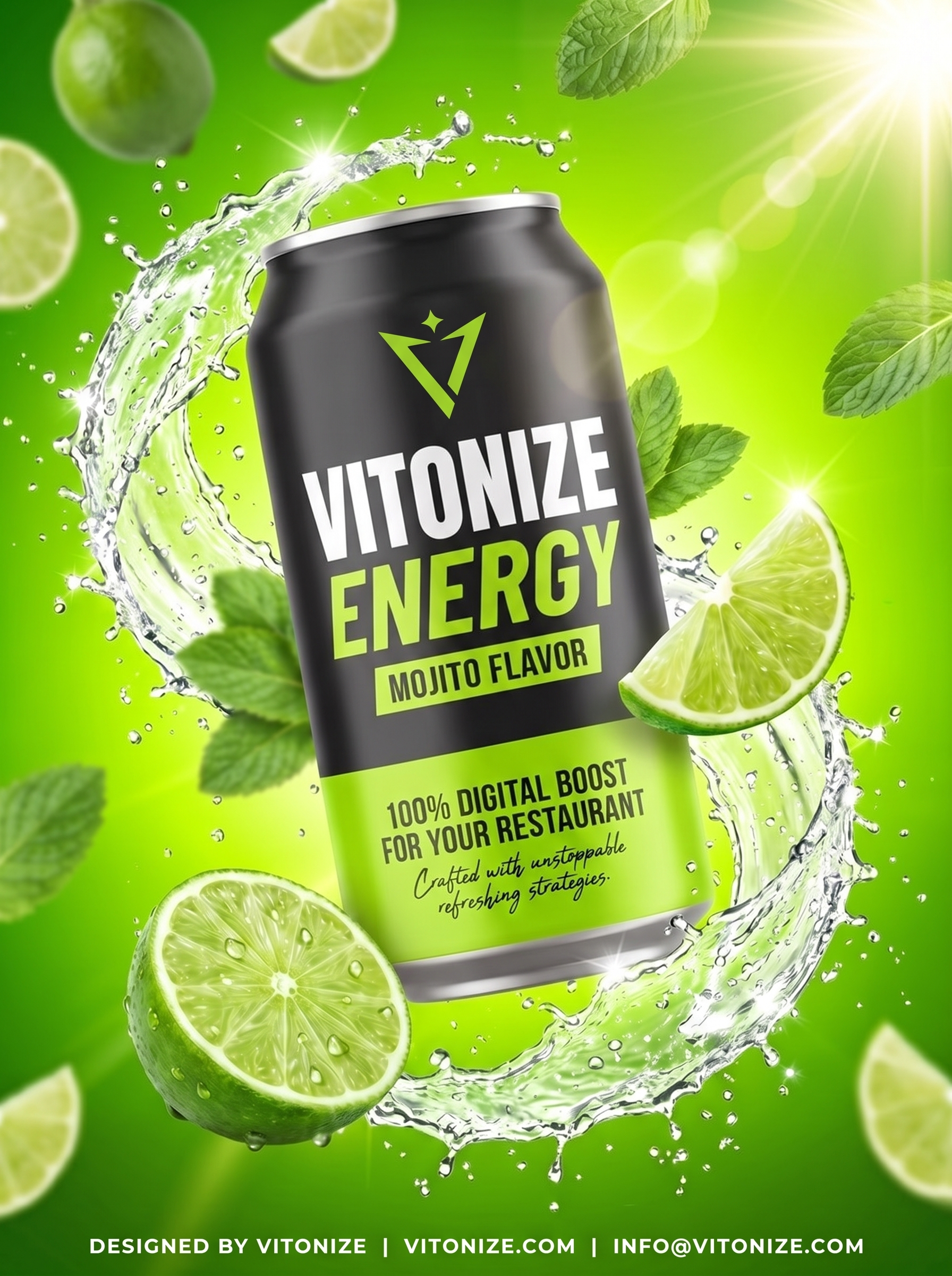 Drinks and supplements creative work