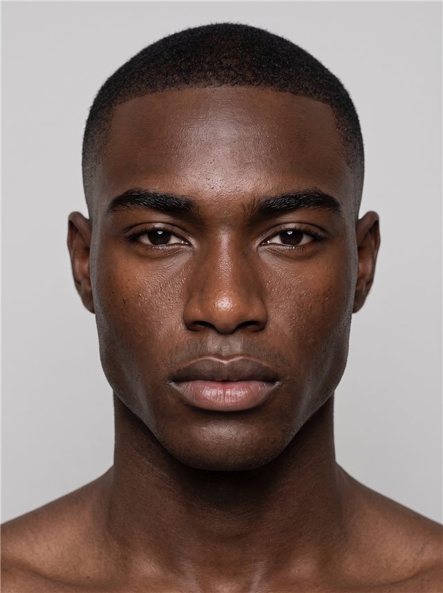 Kwame, an AI fashion model from the Vitonize roster
