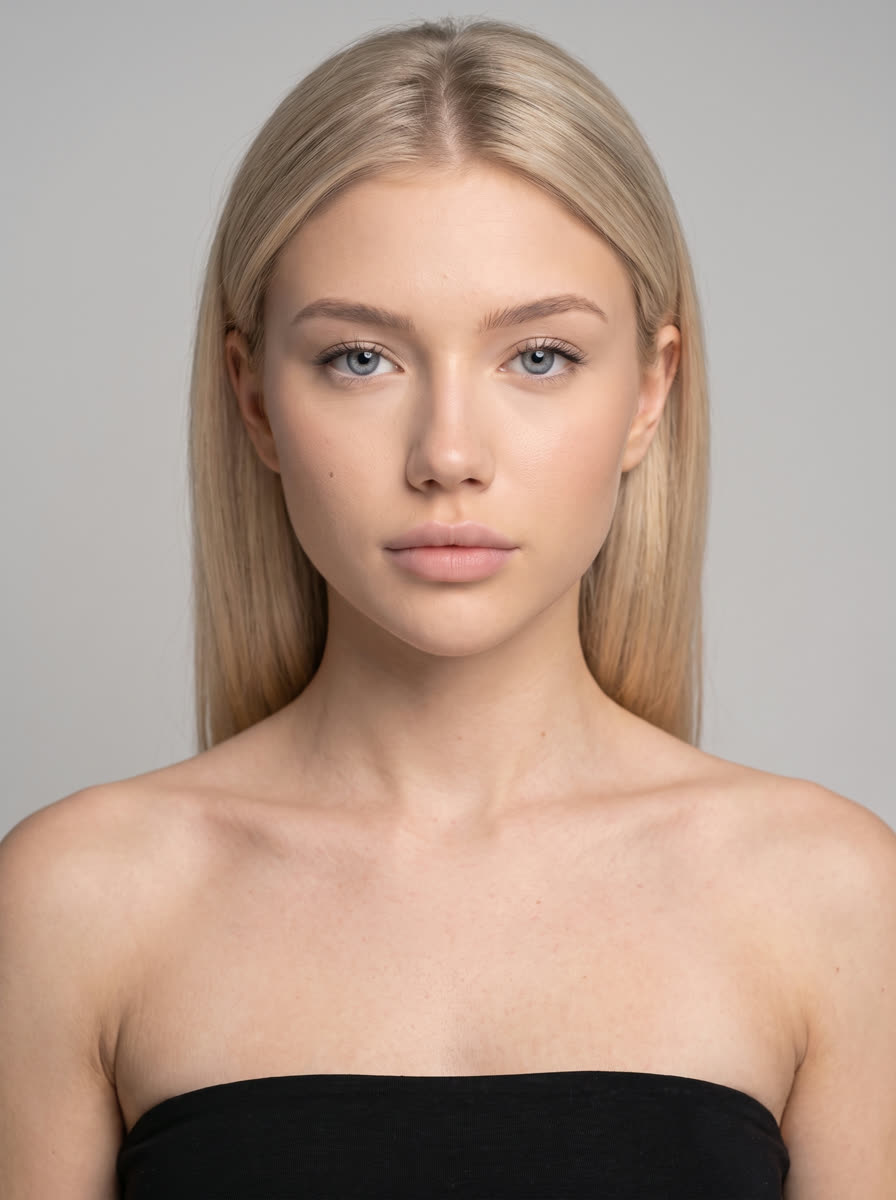 Studio headshot of an AI model from the Vitonize roster